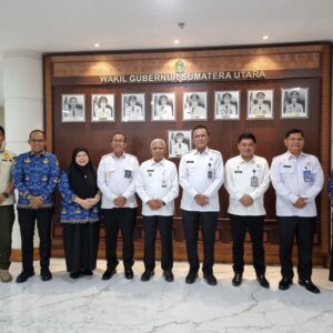 Kalapas Labuhan Ruku Dampingi Kakanwil Ditjenpas Sumut Audiensi dengan Wakil Gubernur Sumut