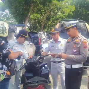 Satlantas Polres Batu Bara Gelar Razia Pajak Kendaraan, 15 Unit Terjaring