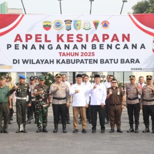 Apel Tanggap Darurat Bencana, Kapolres Batu Bara Tegaskan Pentingnya Sinergi dan Kesiapsiagaan
