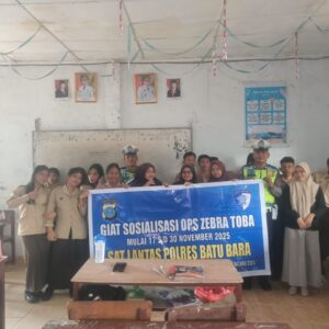 Satlantas Polres Batu Bara Sosialisasikan Tertib Lalu Lintas di SMA Sei Bejangkar