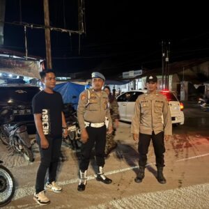 Polsek Medang Deras Gelar Patroli Malam, Antisipasi Kejahatan Jalanan