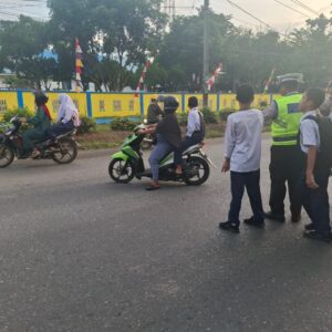 Satlantas Polres Batu Bara Wujudkan Kamseltibcarlantas di Sejumlah Titik Rawan