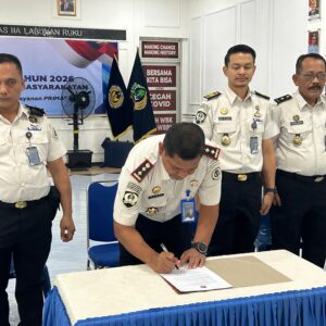 Lapas Labuhan Ruku Ikuti Penandatanganan Kinerja Tahun 2026