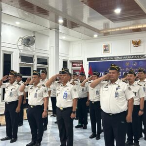 Lapas Labuhan Ruku Ikuti Apel Bersama Menko Hukum, HAM dan Imipas