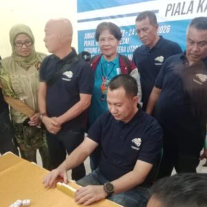 Kapolrestabes Medan Buka Pertandingan Domino HPN 2026. Wartawan PWI Antusias