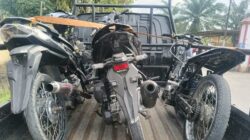 Patroli Subuh, Polsek Indrapura Amankan Tiga Motor Knalpot Brong Tanpa Plat