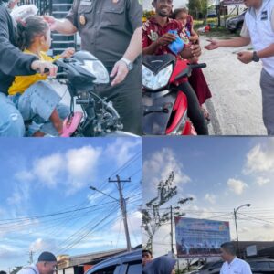 Kajari Bersama SMSI Batu Bara Berbagi Takjil kepada Pengguna Jalan