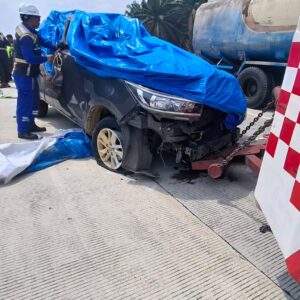 Tabrakan Maut di Tol Indrapura–Kisaran, 4 Penumpang Innova Tewas