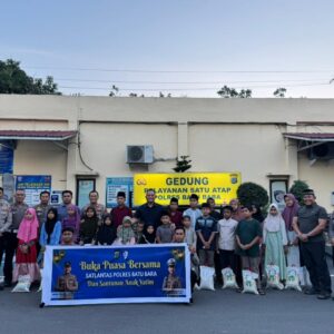 Ramadan Penuh Berkah, Satlantas Polres Batu Bara Santuni Anak Yatim