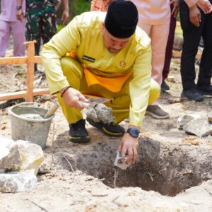 Bupati Batu Bara Hadiri Peletakan Batu Pertama Rumah Tahfidz Desa Pulau Sejuk