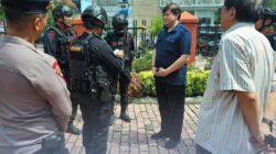 Brimob Sumut Lakukan Patroli Preventif di Kantor Konsulat Asing di Kota Medan