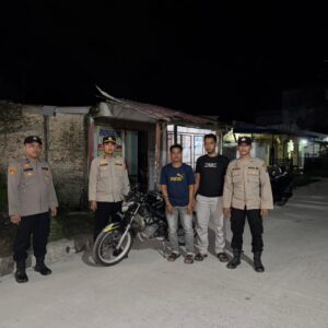 Polsek Medang Deras Patroli Malam Antisipasi Kejahatan dan Gangguan Kamtibmas