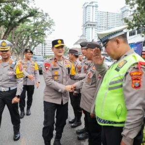 Wakapolda Sumut Cek Pos Terpadu Operasi Ketupat Toba 2026 Lapangan Merdeka Medan