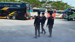 Brimob Polda Sumut Pantau Keamanan Terminal Amplas