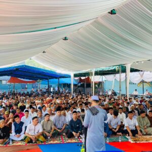 Lapas Labuhan Ruku Gelar Sholat Idul Fitri Bersama Warga Binaan