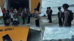 Jaga Gerbang Laut Nias, Brimob Sumut Intensifkan Patroli Arus Mudik di Pelabuhan Gunungsitoli