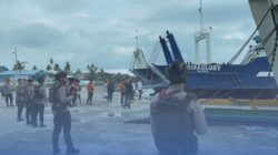 Pengamanan Mudik, Brimob Sumut Siaga di Simpang Lima dan Pelabuhan Sibolga