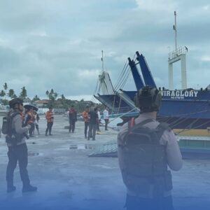 Pengamanan Mudik, Brimob Sumut Siaga di Simpang Lima dan Pelabuhan Sibolga