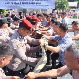 Polres Batu Bara Gelar Simulasi Sispam Mako, Asah Respons Personel Hadapi Situasi Darurat